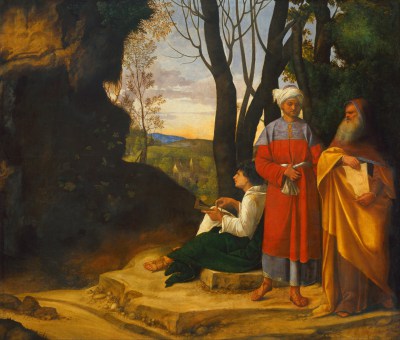 Giorgione Trzej filozofowie reprodukcja